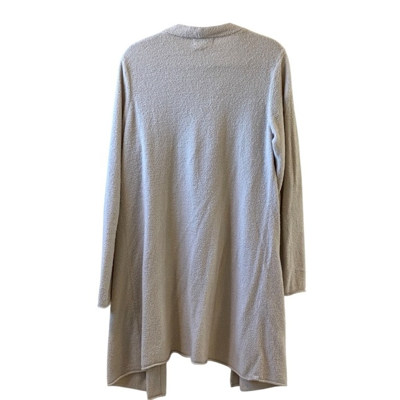Barefoot Dreams CozyChic Beige Cardigan Long Duster Size Large - Picture 6 of 10